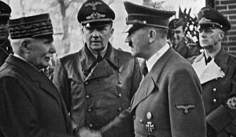 O στρατάρχης Πεταίν με τον Χίτλερ